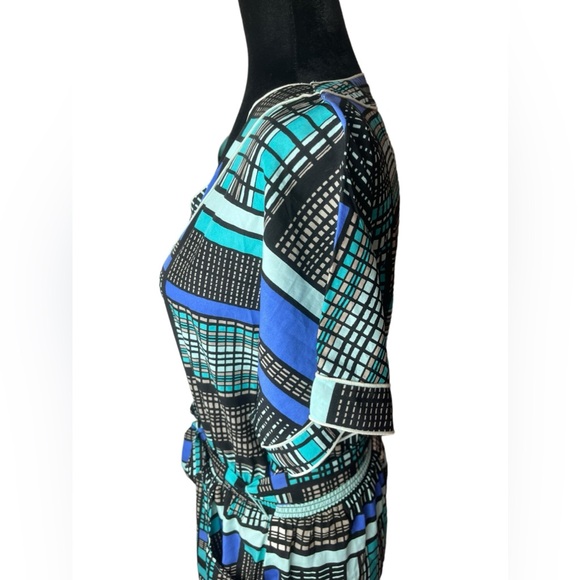 Banana Republic Retro Geometric Color Block Dress - Picture 9 of 10